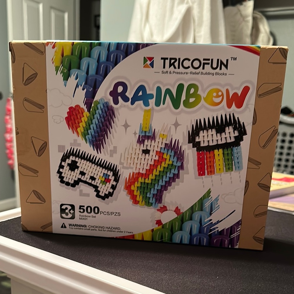 Rainbow Building Blocks Set - 500 Pieces